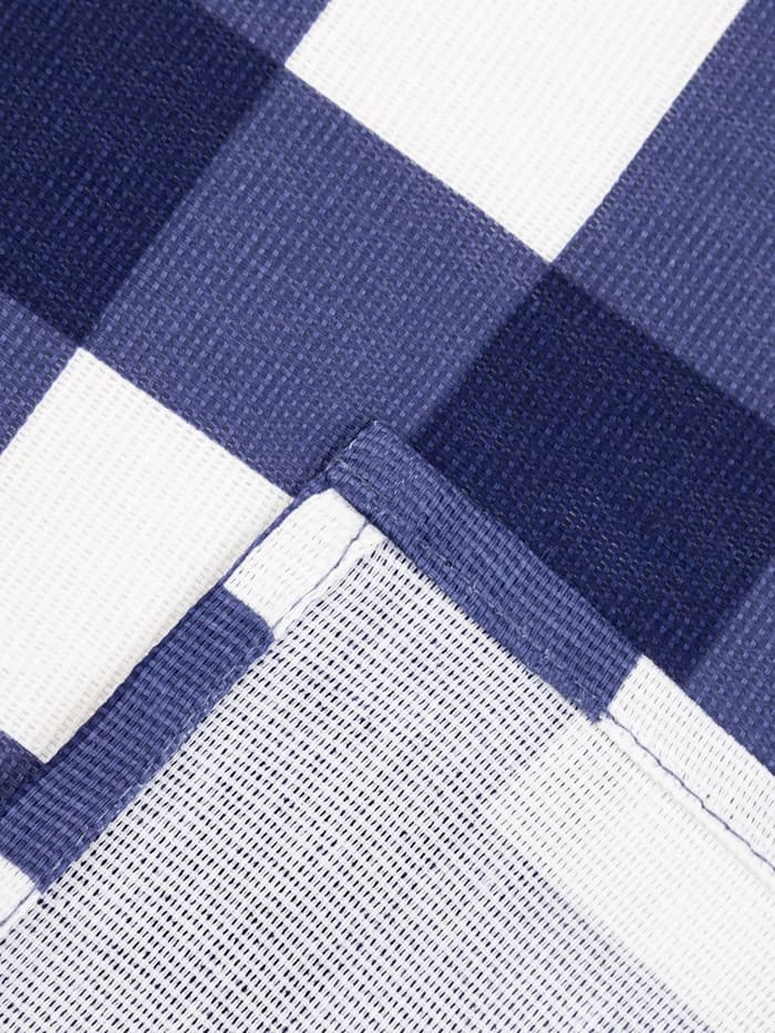 Фартук кухонный мужской «Доляна» Best man, в клетку, 70×60 см, хлопок 100%, рогожка 160 г/м², синий