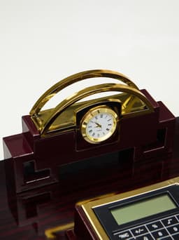 Органайзер настольный 7 в 1 (блок для бумаги, подставка для печати, карандашница, калькулятор, глобус, визитница с часами)