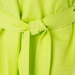 Халат вафельный женский удлинённый Экономь и Я размер 54-56, цвет салатовый, 100% хлопок, 200г/м2