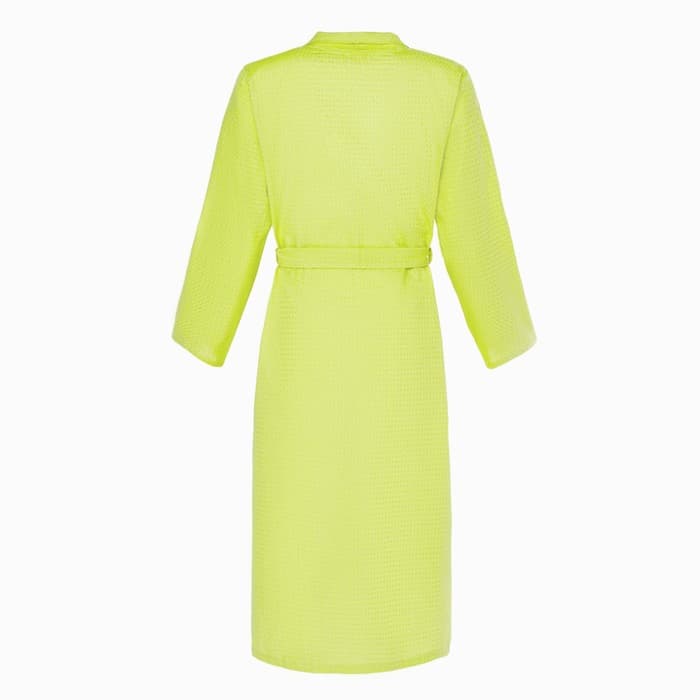 Халат вафельный женский удлинённый Экономь и Я размер 54-56, цвет салатовый, 100% хлопок, 200г/м2