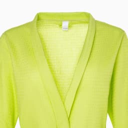 Халат вафельный женский удлинённый Экономь и Я размер 54-56, цвет салатовый, 100% хлопок, 200г/м2