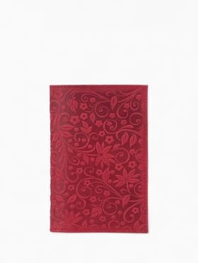 Обложка для паспорта «Орнамент», с тиснением, красная