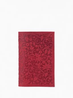 Обложка для паспорта «Орнамент», с тиснением, красная