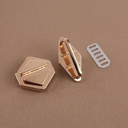 Застёжка для сумки, 3.1×3.1 см, цвет золотой