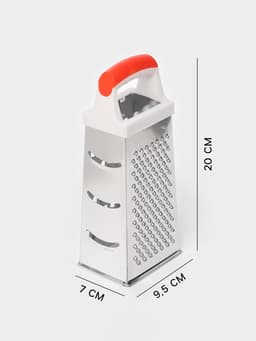 Тёрка четырёхгранная Доляна «Помощник», 20 см, нержавеющая сталь, МИКС