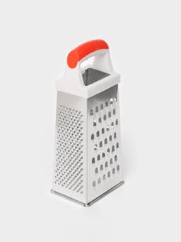 Тёрка четырёхгранная Доляна «Помощник», 20 см, нержавеющая сталь, МИКС