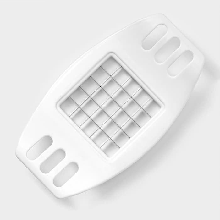 Овощерезка - винегретница Доляна «Кубик», 17 см, с ручками, белая