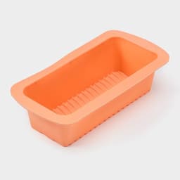 Форма для выпечки Доляна «Хлеб. Полосы», силикон, 27.5×13.5×7 см, внутр.размер 23.5×11 см, персиковая