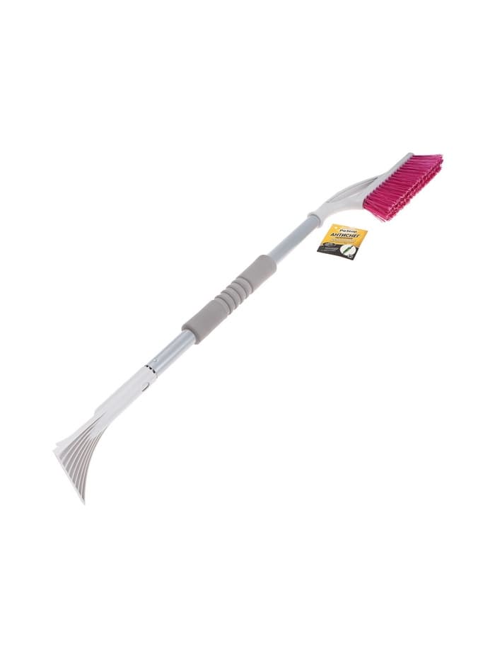 Щетка сметка, со скребком pitstop удлинённая, антиснег, 80 см