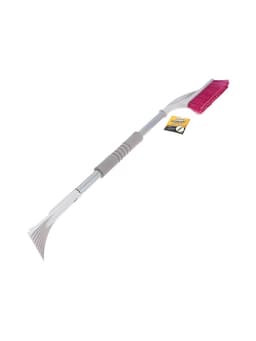 Щетка сметка, со скребком pitstop удлинённая, антиснег, 80 см