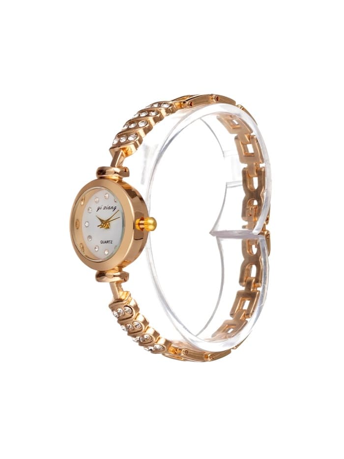 Женский подарочный набор «Эйенн» 2 в 1: наручные кварцевые часы, браслет, d=2.5 см