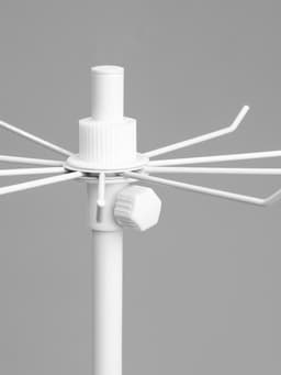 Вертушка, 3 яруса по 10 крючков, 28×28×65 см, белая