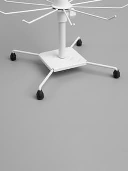 Вертушка, 3 яруса по 10 крючков, 28×28×65 см, белая