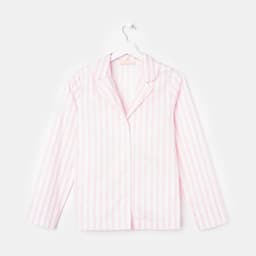 Сорочка женская KAFTAN Beautiful, белая, розовая, размер 44-46