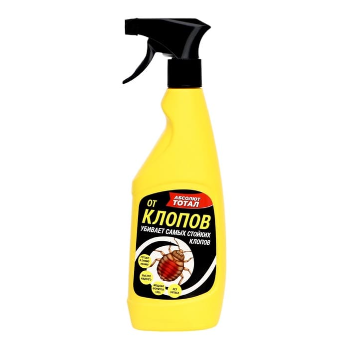 Средство инсектицидное от клопов "Абсолют Тотал", флакон с триггером, 400 мл