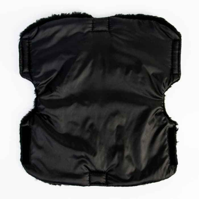 Варежки-муфты на ручку коляски, чёрные