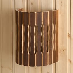 Абажур для бани и сауны «Добрыня», липа, 29.5×23×16 см, настенный, «Добропаровъ»