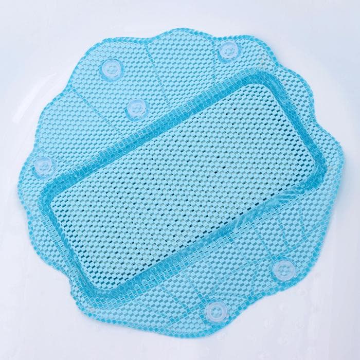 Подушка для ванны с присосками «Лотос», 33×33 см, МИКС