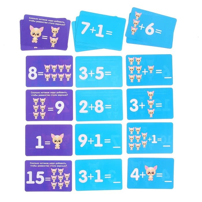 Развивающий набор IQ-ZABIAKA «Умные весы», котик, по методике Монтессори