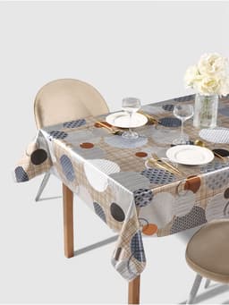 Клеёнка на стол «Конфетти», на тканой основе, рулон 20 метров, ширина 137 см