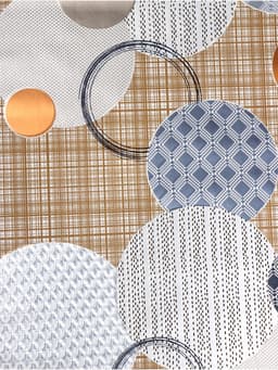 Клеёнка на стол «Конфетти», на тканой основе, рулон 20 метров, ширина 137 см