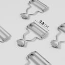 Застёжка для комбинезона, 32 мм, 10 шт., цвет серебряный