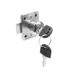 Мебельный замок, никелированный，2 английских ключа