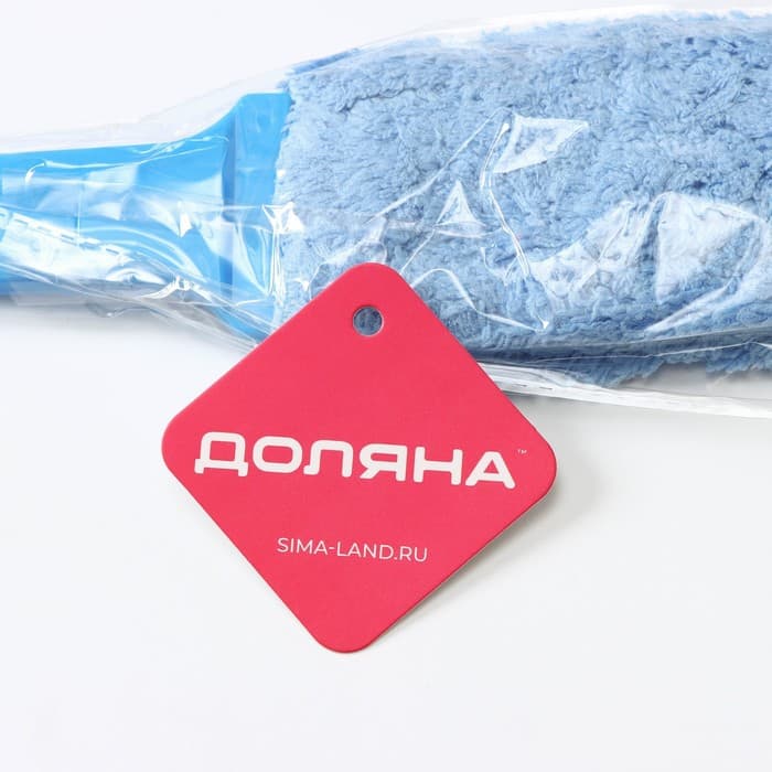 Щётка для уборки Доляна, гибкая, 7×37.5 см, голубая
