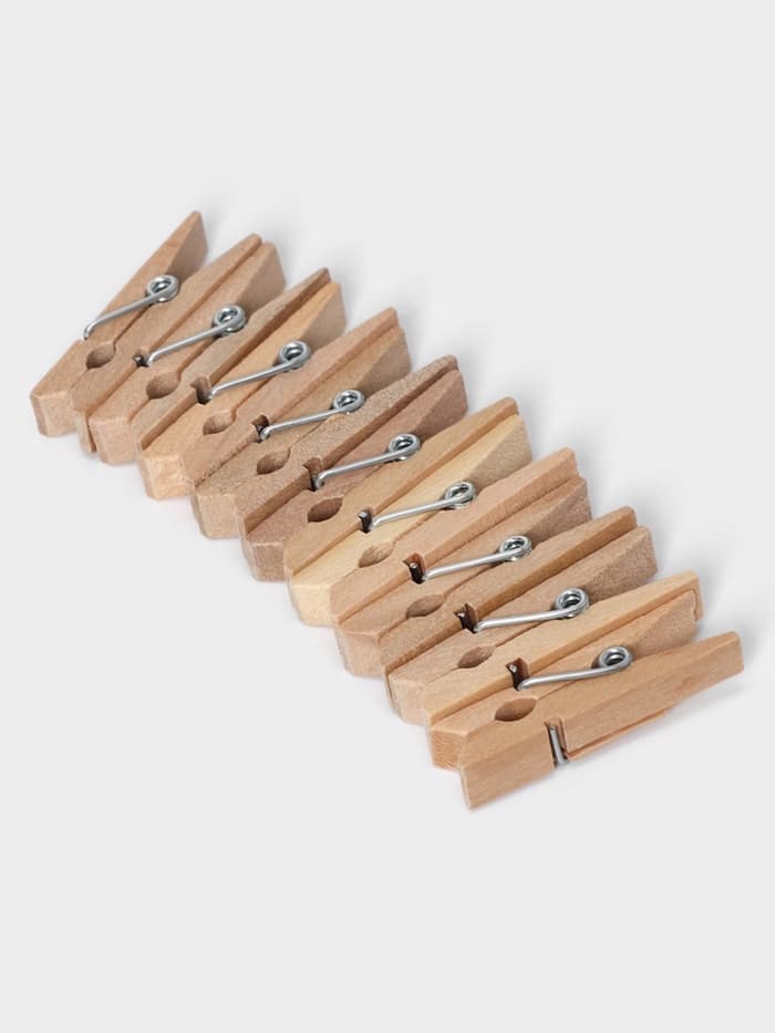 Прищепки для белья Доляна «Мини», деревянные, 3.5×0.7×1 см, см, 30 шт.