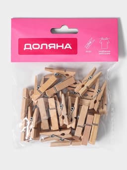 Прищепки для белья Доляна «Мини», деревянные, 3.5×0.7×1 см, см, 30 шт.