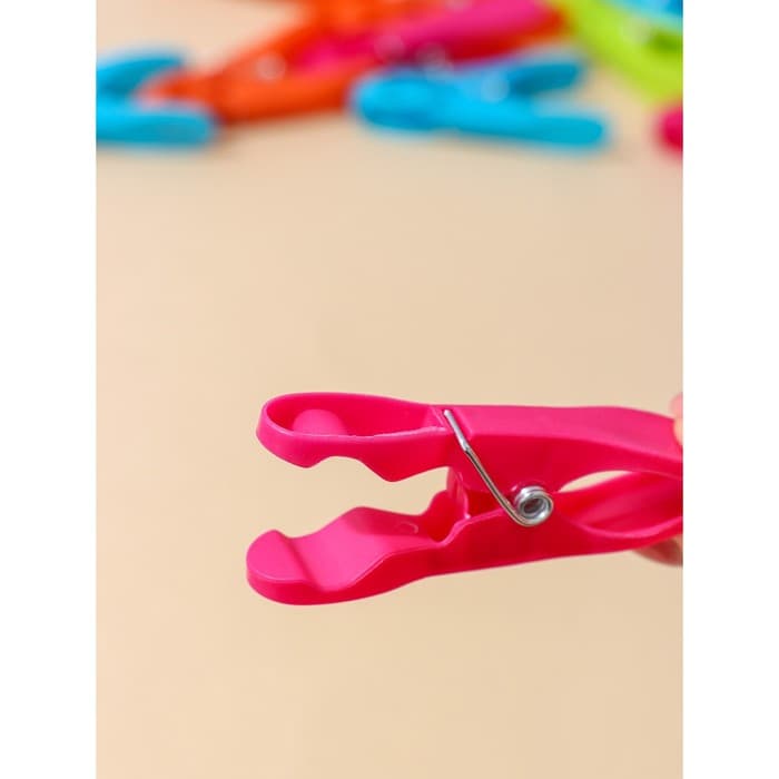 Прищепки для белья Доляна «Ложки», 8.2×1.7×3.5 см, 24 шт.