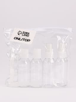 Набор для хранения, в чехле, 8 предметов, белый, прозрачный