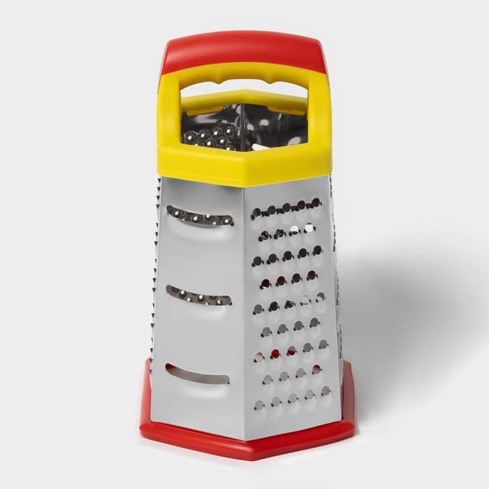 Тёрка шестигранная Доляна «Деревушка», 20×10 см, МИКС