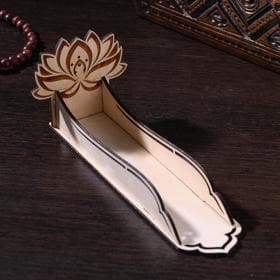 Подставка для благовоний «Лотос», набор 4 детали, заготовка для творчества, 21×8×7.5 см