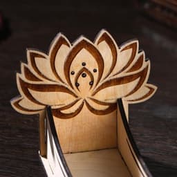 Подставка для благовоний «Лотос», набор 4 детали, заготовка для творчества, 21×8×7.5 см