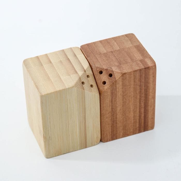 Набор для специй Катунь, 10×5×7 см, 2 шт., на магнитах, бамбук