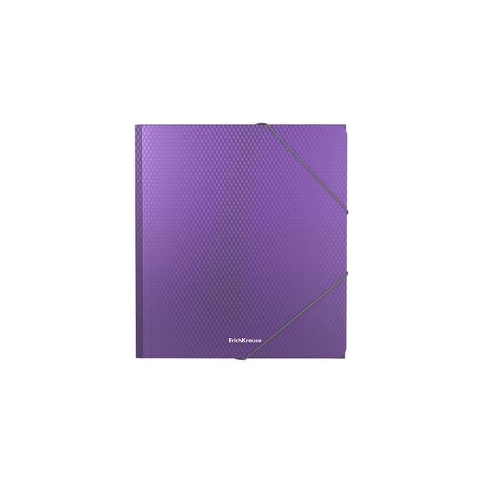 Папка на резинке А5+, 550 мкм, ErichKrause Diagonal Vivid, корешок 5 мм, до 300 листов, микс