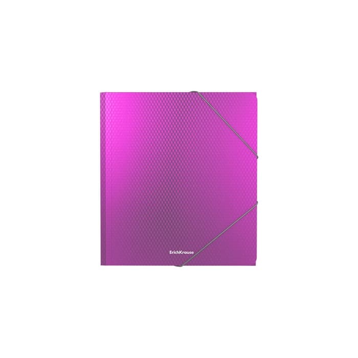 Папка на резинке А5+, 550 мкм, ErichKrause Diagonal Vivid, корешок 5 мм, до 300 листов, микс