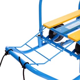 Санки детские с колёсами Nika Kids «Ветерок 7 универсал», с ручкой, голубые