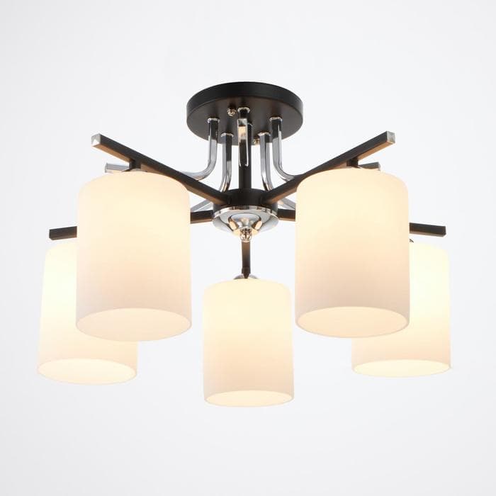 Люстра 6591193/5 E27 40 Вт черный-хром 55×55×20 см BayerLux