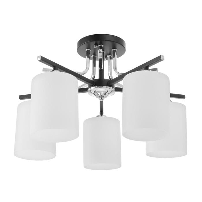 Люстра 6591193/5 E27 40 Вт черный-хром 55×55×20 см BayerLux