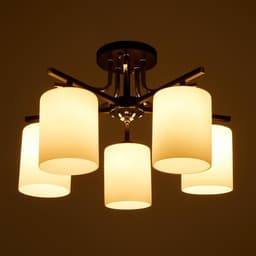 Люстра 6591193/5 E27 40 Вт черный-хром 55×55×20 см BayerLux