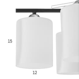 Люстра 6591193/5 E27 40 Вт черный-хром 55×55×20 см BayerLux