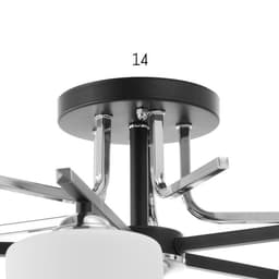 Люстра 6591193/5 E27 40 Вт черный-хром 55×55×20 см BayerLux