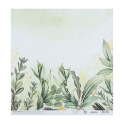 Бумага для скрапбукинга «Зелень», 30.5×32 см, 190 г/м²