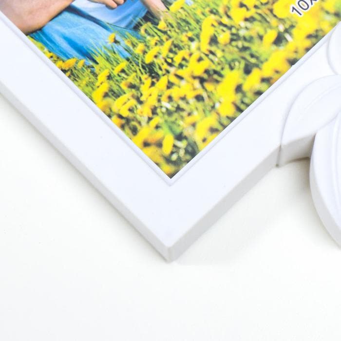 Фоторамка - коллаж на 3 фото 10×15 см «Дерево-косичка», белая, 32.5×26.5×2 см