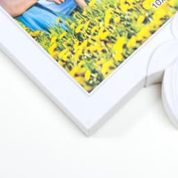 Фоторамка - коллаж на 3 фото 10×15 см «Дерево-косичка», белая, 32.5×26.5×2 см