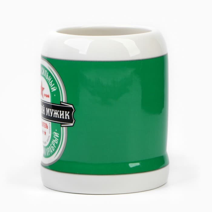 Кружка керамическая пивная Дорого внимание «Настоящий мужик», 600 мл