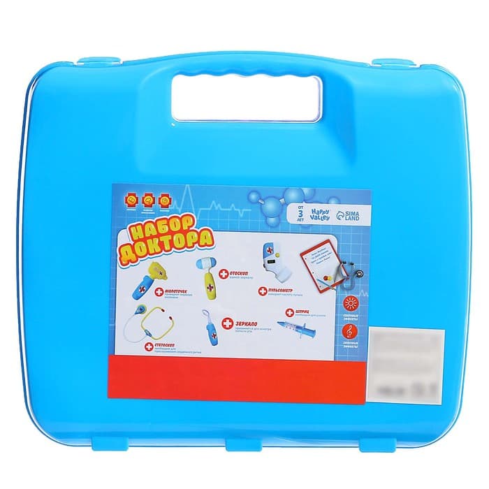 Набор доктора в чемоданчике Happy Valley, 8 предметов, световой и звуковой эффект