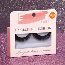 Ресницы накладные «Двойной объём», 11 мм, без клея, чёрные